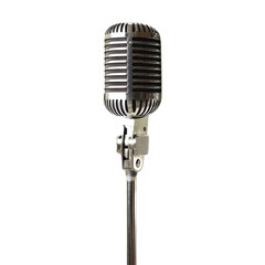 Fototapeta premium Vintage Microphone, Retro Sound Equipment
