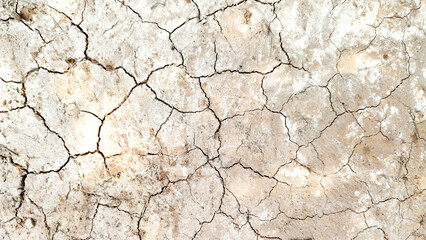 The ground has cracks in the top view for the background