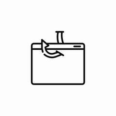 Folder data storage icon vector sign