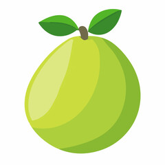 A Simple icon flat 2D icon pear branch isolated on a transparent background, vector, flat design, animation design, simple flat 2D icon, minimalist design
