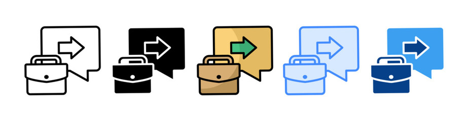 Career Guidance Icon Set Multiple Style Collection