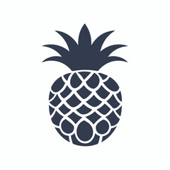 Obraz premium A Simple icon flat 2D icon pineapple isolated on a transparent background, vector, flat design, animation design, vector, flat design, animation design, simple flat 2D icon, minimalist design