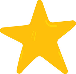 Single Star Icon with Abstract Outline