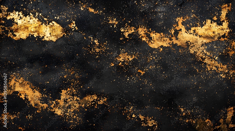Aufkleber captivating black and gold background with rich textures creating a luxurious atmosphere for design 