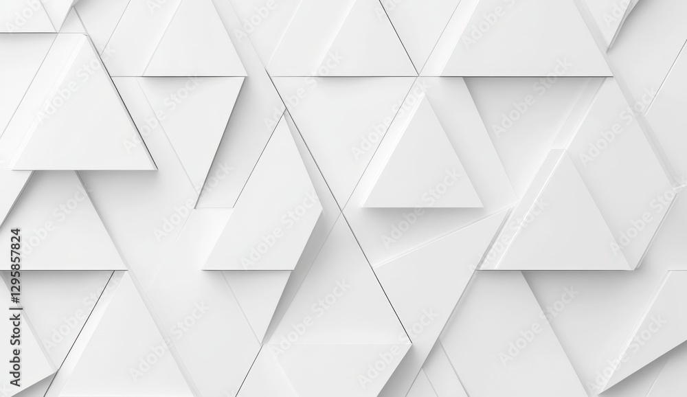 Aufkleber abstract white triangle pattern background design