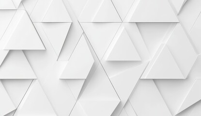 Fototapeta premium Abstract white triangle pattern background design