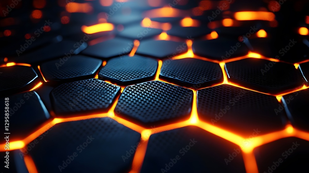 Poster simple and elegant hexagon pattern with a clean design creating a modern aesthetic for various creat
