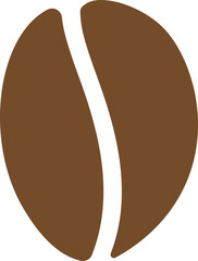 Isolated Coffee Bean Vector for Cafe Branding