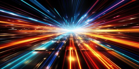 Obraz premium Abstract Digital Light Show 