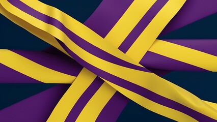 Abstract background with yellow and purple stripes