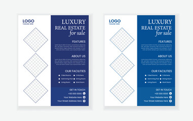 Real estate flyer design template, Real Estate Home Sale Flyer, creative home for sale flyer, color a4 print ready flyer.