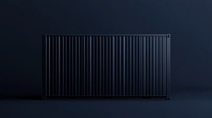 Obraz premium Dark Container on Simple Background with Dramatic Lighting