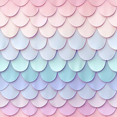 Pastel Mermaid scales, seamless pattern repeat