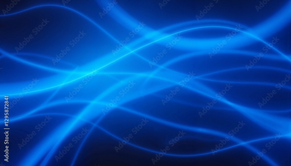 Poster abstract blue gradient with flowing patterns, digital art concept