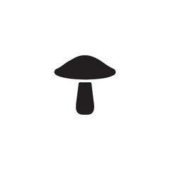 mushroom isolated on black
