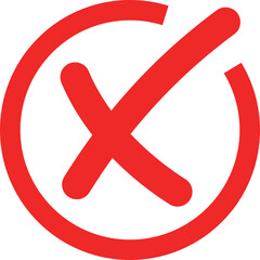 Check mark icon button set. Transparent background. Check box icon with right and wrong buttons and yes or no checkmark icons in green tick box and red cross. Vector illustration