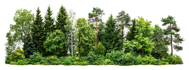 PNG Group of trees forest background woodland.