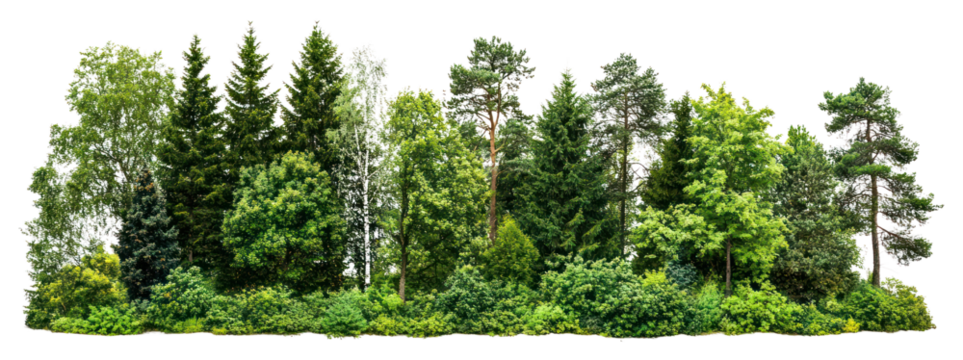 PNG Group of trees forest background woodland.