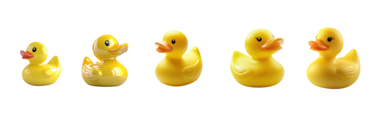 Collection of Colorful Rubber Ducks for Fun and Playful Themes