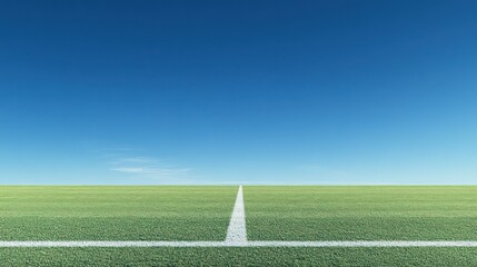 Obraz premium Field, lines, sky, sunny, game, design