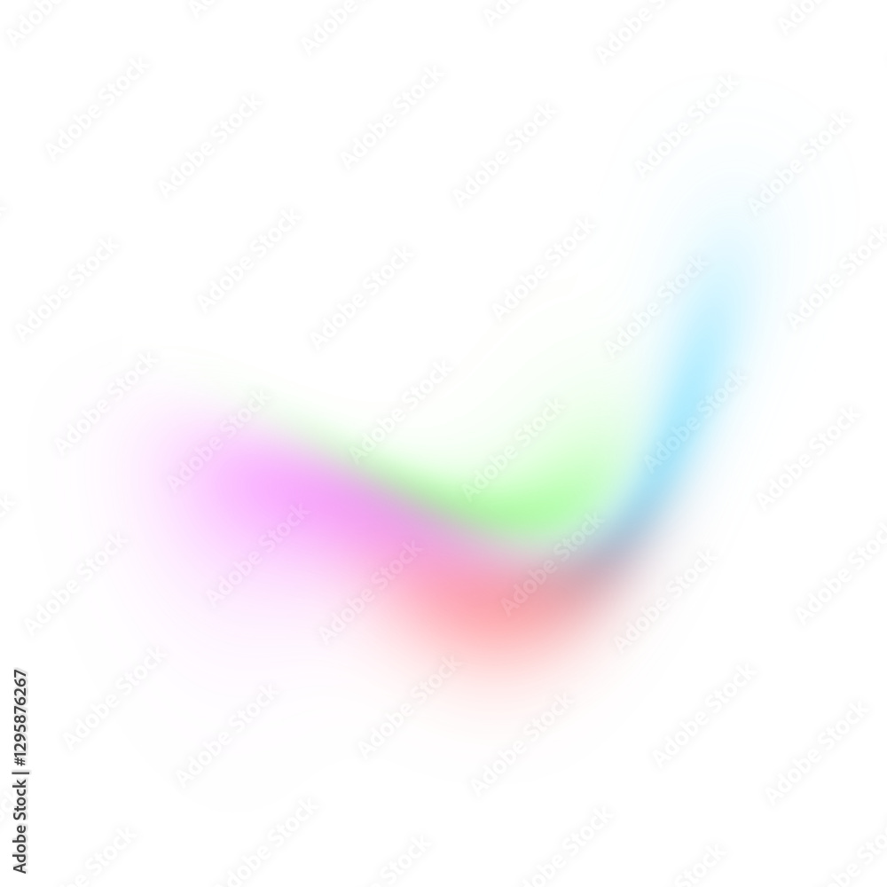 Aufkleber blue pink colors gradient shape transparent background. dynamic blue flowing wave lines design eleme