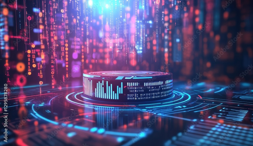 Aufkleber digital dashboard hologram display