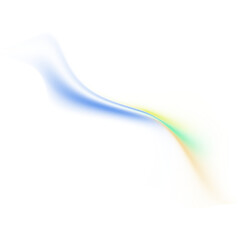 Yellow green blue color gradient shape transparent background blurred neon color flowing wave, grainy texture effect, futuristic banner design