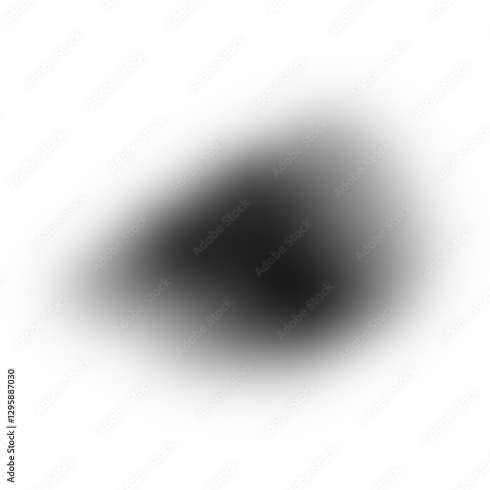 Poster Dark shadow overlay effect isolated on transparent background. Blurred round shadow. Gradient shadow drop for design, Poster, card, decoration. PNG , Cutout. Blur shadow for graphic design elements