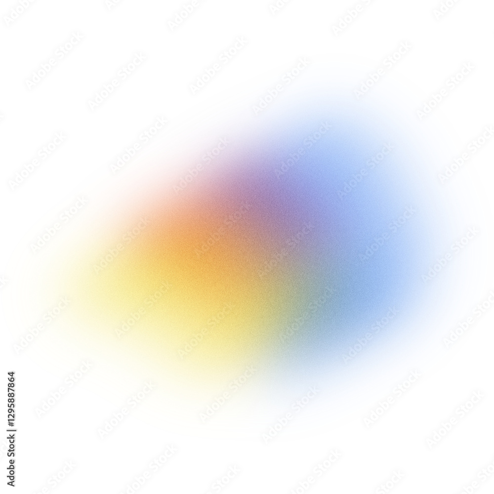 Leinwandbilder Colorful gradient shape blur. Blur Gradient Shape transparent PNG shape gradient Shining circle holographic blurred shape rainbow colors. Abstract design elements 