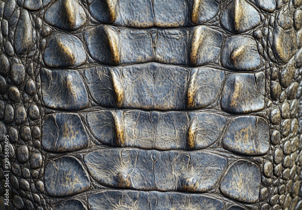 Poster close-up of a reptilian skin texture with unique patterns and natural color variation highlighting t