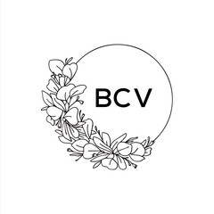 BCV creative initials letter logo concept.
