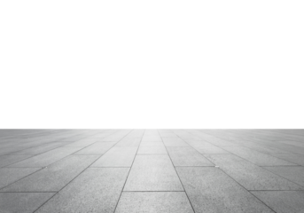 concrete floor, geometric pattern, vast expanse, minimalist architecture, urban landscape, vanishing point perspective, gray tones, symmetrical composition, empty space, modern design, industrial