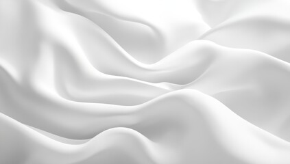Obraz premium White fabric folds, studio shot, smooth surface, elegant background
