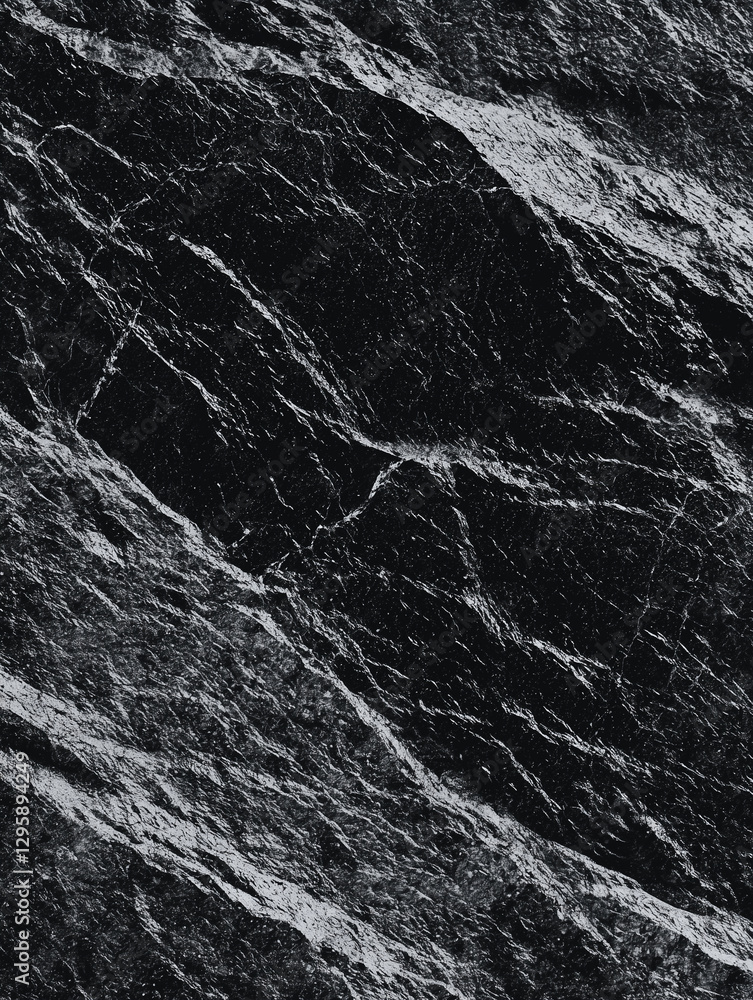 Aufkleber Detailed macro image of granite surface emphasizing texture and patterns
