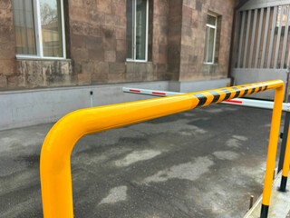 Closed Automatic Barriers, parking system background Barriers
