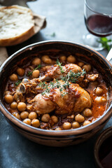 Lebanese Moghrabieh with Chicken, Chickpeas, and Aromatic Spices
