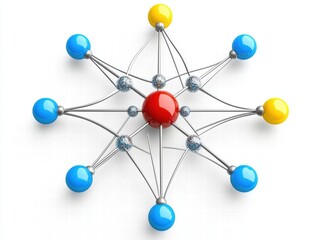 Fototapeta premium 3d network connection