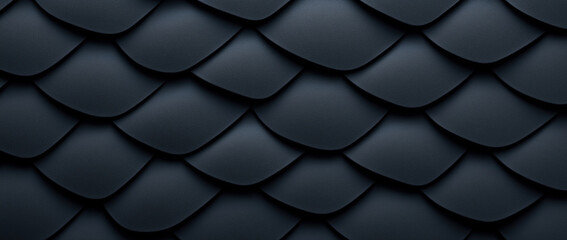 Textured Black Scales Showcasing Unique Design Abstract Background Digital Art Close-Up Perspective