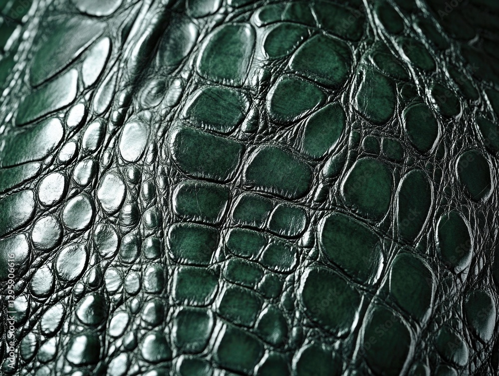Aufkleber close-up view of crocodile skin texture with visible scales and pattern. this type of leather is oft