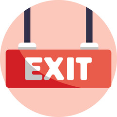 Visual guide for drivers to navigate out of the parking facility.