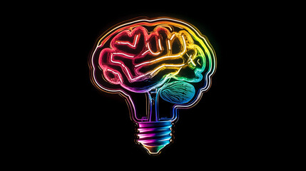 Colorful Brain-shaped Light Bulb