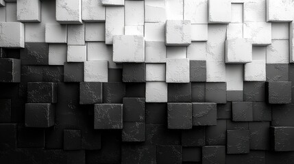 Gradient wallpaper of black and white shapes