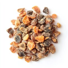 Obraz premium Dry dog food isolated on white background isolated on white background 