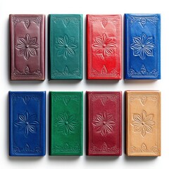 Fototapeta premium Intricately Designed Books in a Colorful Collection, Generative AI.