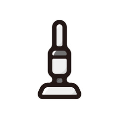 Obraz premium Vacuum cleaner illustration icon.Simple vector outline, clipart for graphic design.