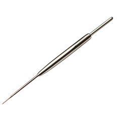 Sewing needle on a white background