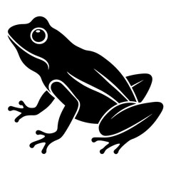 Frog Icon Vector Scalable Silhouette for Branding & Graphics.