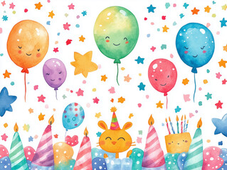 Festive magic background for greeting card or poster