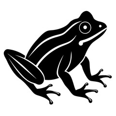 Frog Icon Vector Scalable Silhouette for Branding & Graphics.