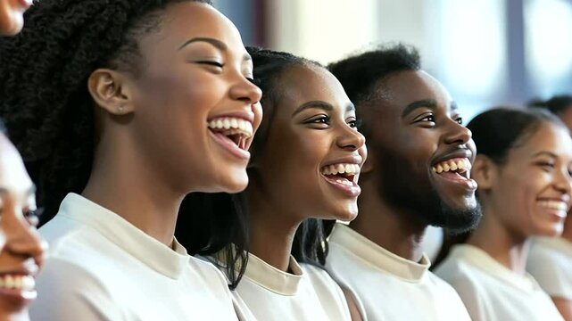 1_Joyful Church Choir Singing During Worship Service
